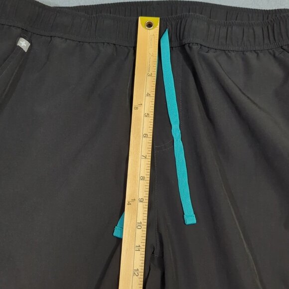 Figs Scrub Set Men's XXL/XL Black FionX Fabric Leon Three Pocket Top Joggers - Picture 13 of 16